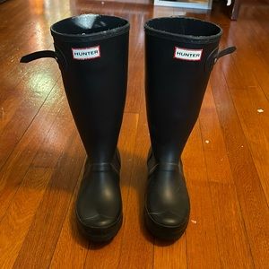 Black Hunter Boots Barely Worn
